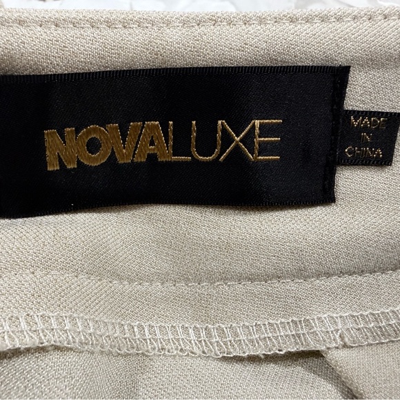 NEW Fashion Nova Luxe 2-Pce Cream and Brown Skirt Set Size XL NWOT - Picture 6 of 6